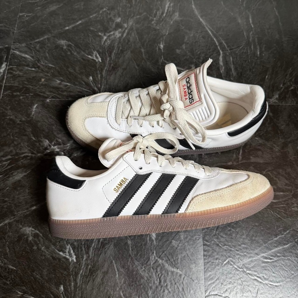 Adidas Samba OG Men's White Black Sneaker Shoe M7